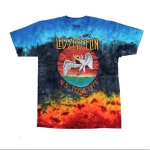 LED ZEPPELIN ICARUS 1975 U.S TOUR TIE DYE T NWOT